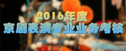 阿拉伯美女操逼视频国家京剧院2016年度京剧表演专业业务考...